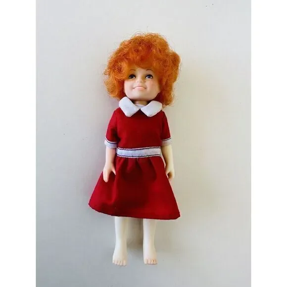 Vintage 1982 Knickerbocker Anne Character‎ Girl Doll in Outfit 5.75" See Photos - Picture 2 of 8
